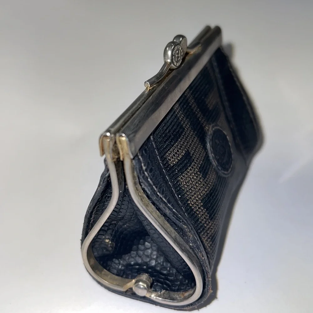Fendi for Neiman Marcus Vintage Kisslock Wallet Change Purse